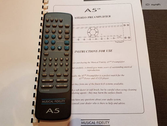Fernbedienung für A5cr