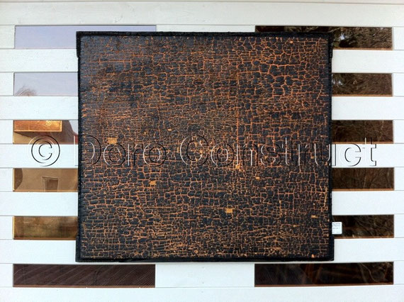 konstruktive Kunst, pyromane Kunst, verbrannt, Dero Construct