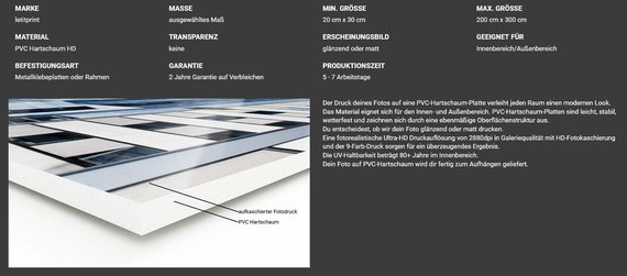 PVC- Hartschaum-Platte
