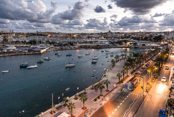 Malta Bucht Valletta