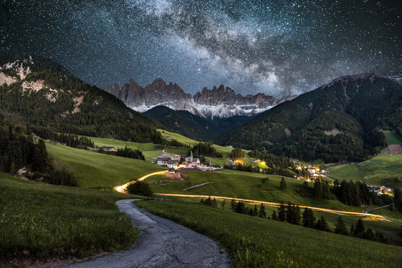 Italien Südtirol Dolomiten Milchstraße
