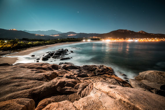 Korsika - Küste bei Nacht