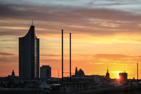 Leipzig Sonnenuntergang