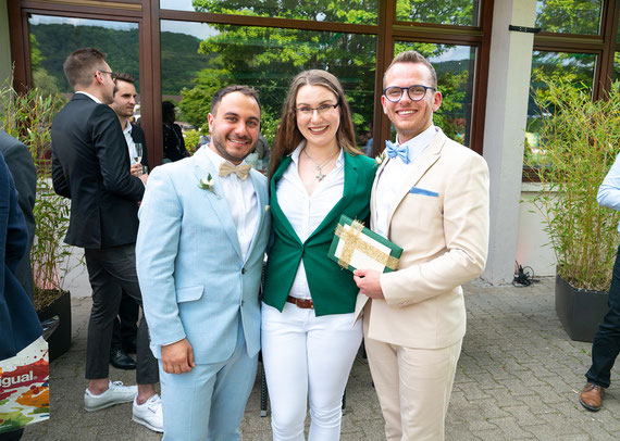 Freie Traurednerin Stella bei einer Freien Trauung im Moods, Heidelberg. Foto: (c) Wedding by Gerald.