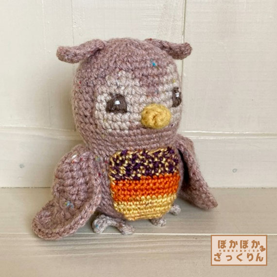 フクロウの縁起物のあフクロウ