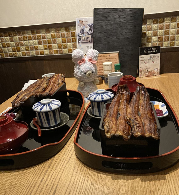 愛知県豊田市のうなぎ屋であみぐるみぬい撮り