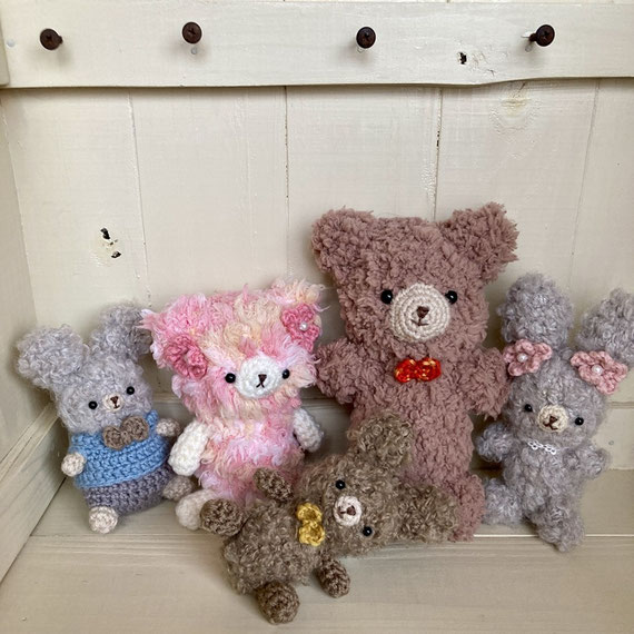 ブロンズのふわふわくまさん　あみぐるみ ブロンズのふわふわくまさん あみぐるみ ブロンズのふわふわくまさん