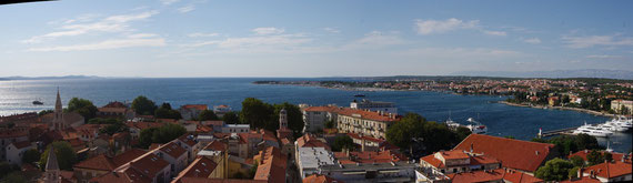 Zadar: vue du campanile côté nord