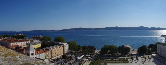 Zadar: vue du campanile côté ouest