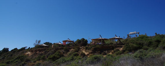 Safari bar, vu de la plage