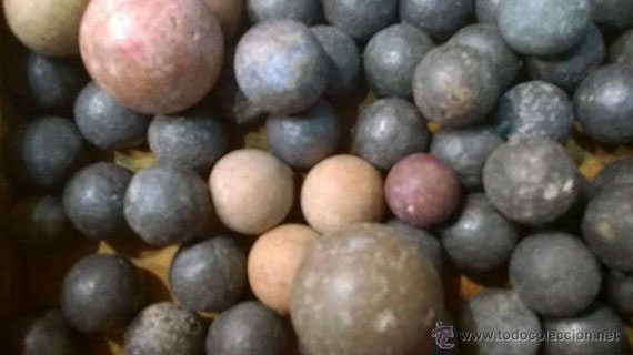 Las primeras bolitas eran de de metal.