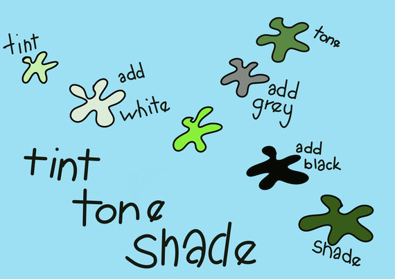 tint tone shade art lessons