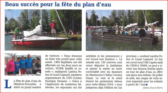 article de presse du journal MT VILLE numéro 29, juin 2018