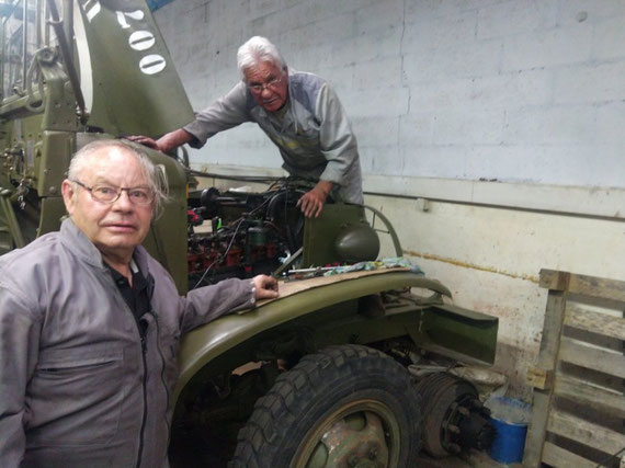 Nos chefs de garage à l'ouvrage