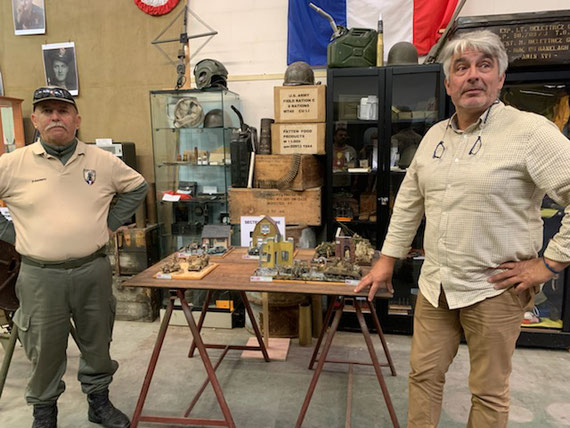 Ces maquettes sous forme de dioramas, représentent des scènes de guerre au cours de la WW2