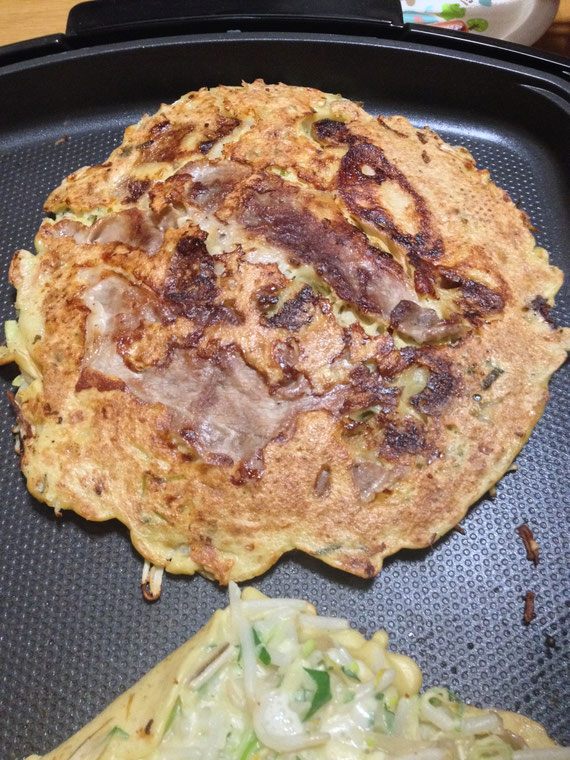 焼き麩入りお好み焼き