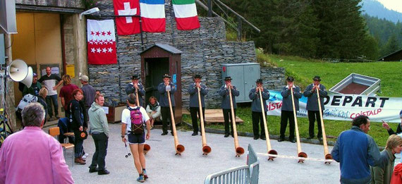 les joueurs de cor des alpes à CHAMPEX