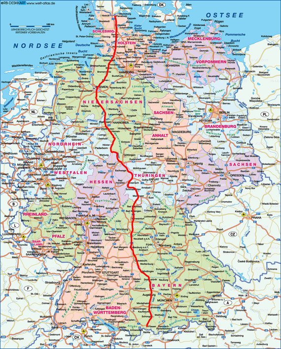 Von Füssen nach Flensburg - Der Deutschlandweg