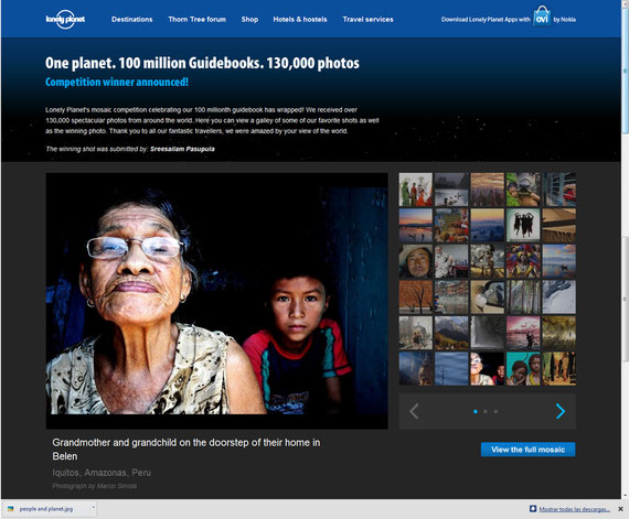 One Planet. Lonely Planet's mosaic competition. Selected as one of the 200 finalist among over 130.000 photos.