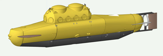 Cubmarine Modell im CAD