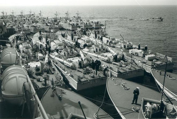 S-Boote und Tender 1964 vor Skagen - Foto: ARchiv Lürssen