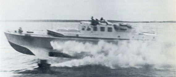 Deutsches Tragflügel-Schnellboot vom Typ "VS 6" – Bild aus Fock "Schnellboote Bd. 2"   