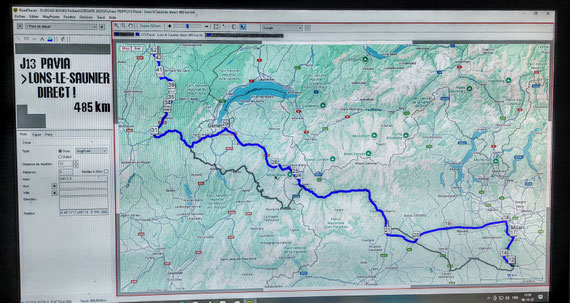 Le fichier Tripy - Version Autoroute - En grisé, la version "montagnes"