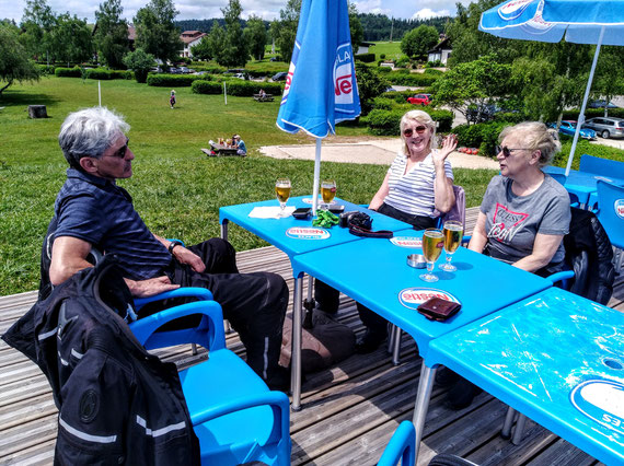 Epifanio, Béatrice et Josée, Lac de Saint Point, base nautique des Grangettes