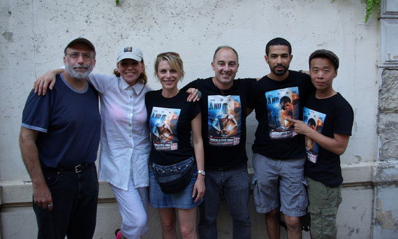 TOM FONTANA à la première de A NU le 7 juillet 2012 à AVIGNON Avec toute l'équipe