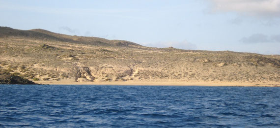 Vista de Playa francesa desde el mar