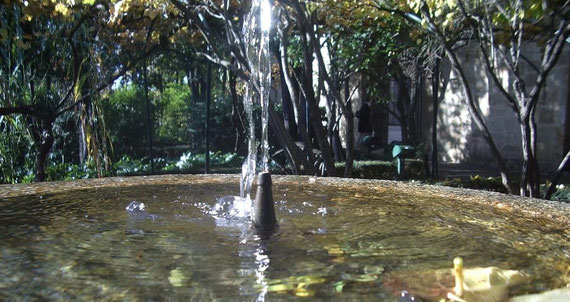 Amena y fresca fuente en el Huerto de Calisto y Melibea, en Salamanca