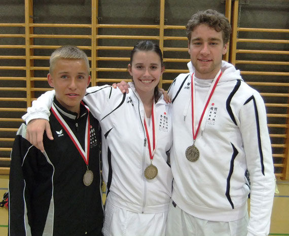 Philippe Brunner, Sina Aebi und Mario Trachsel