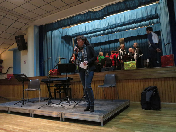 Patricia Le Tenoux, Présidente de l'association. Soirée cabaret 31/01/2015