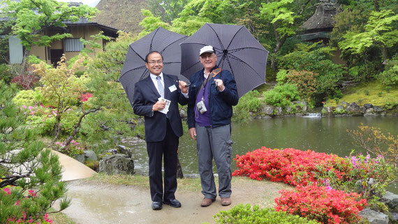 奈良依水園の名園　外国人観光客にも受けています。京都観光タクシー　永田信明