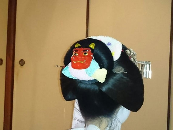 節分の日を含めて2日だけの「鬼かんざし」