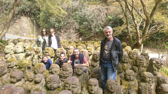 愛宕念仏寺の羅漢さま　京都観光タクシー　英語通訳ガイド　永田信明