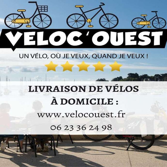 Fahrradverleih, Lieferung ins Ferienhaus, Veloc'Ouest