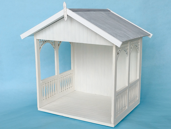 Bastelanleitung Miniatur-Gartenhaus