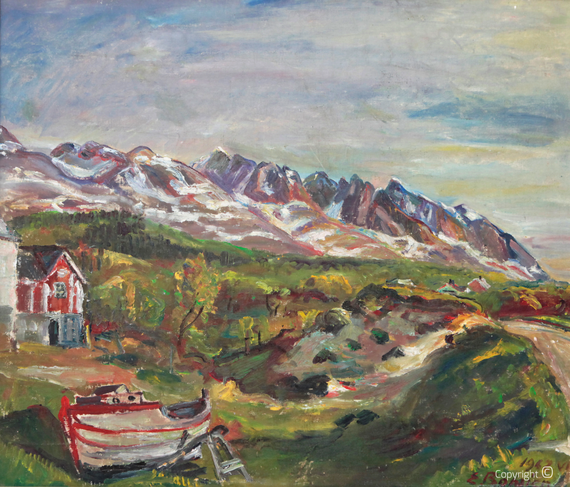 Erwin Bowien (1899-1972): Norwegische Impression, ca. 1960