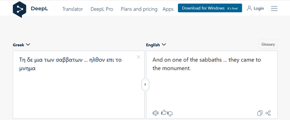 μια των σαββατων Sabbath resurrection Bible NT