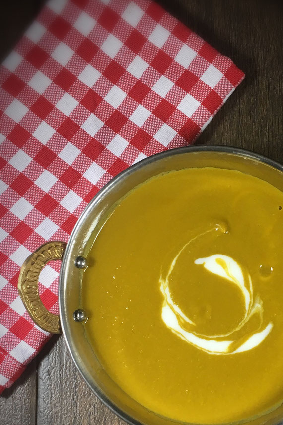 Erbsensuppe indische Art vegan aus dem Thermomix perfekt auch für 5:2 Diät