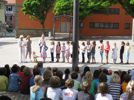Siegerehrung an der Hillerschule