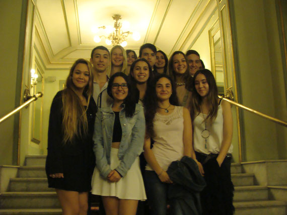 alumnes d'optativa de musica visiten el Liceu de Barcelona