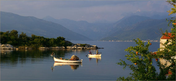 The quiet bay of Tivat in front of the Kalimanj Marina