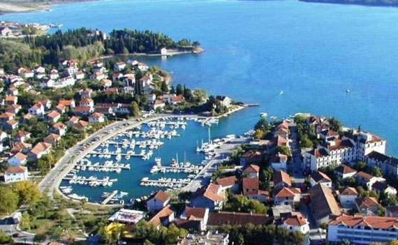 VIEW FROM THE HILL OF TIVAT MARINA