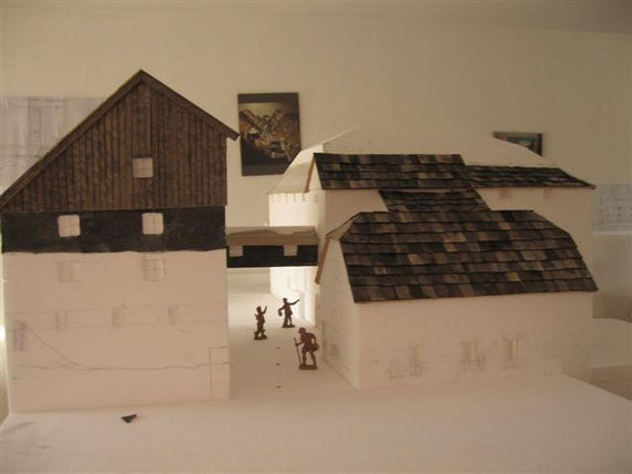 Modell der Festung in  der Bauphase