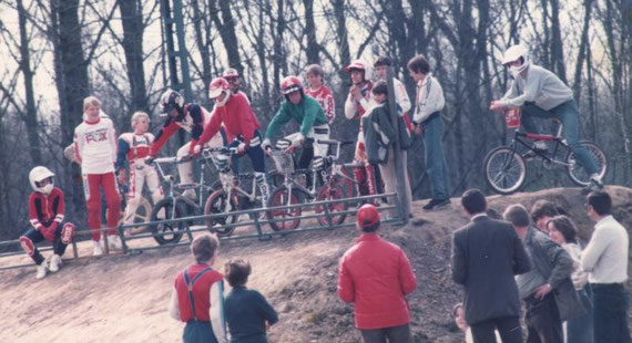 Anfang der 80er auf der BMX Bahn in Grevenbroich