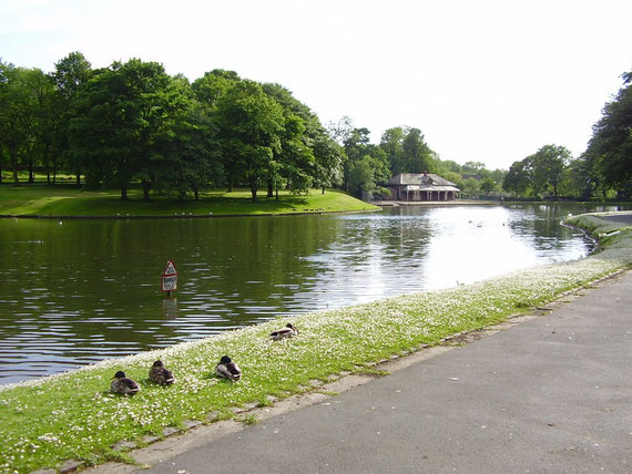 The main lake in Queen's Park