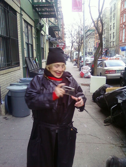 cynthia adjusting her camera
