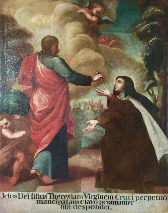 Restaurierung eines alten Ölbilds, Teresa von Ávila aus dem Karmeliterkloster St.Teresia in München